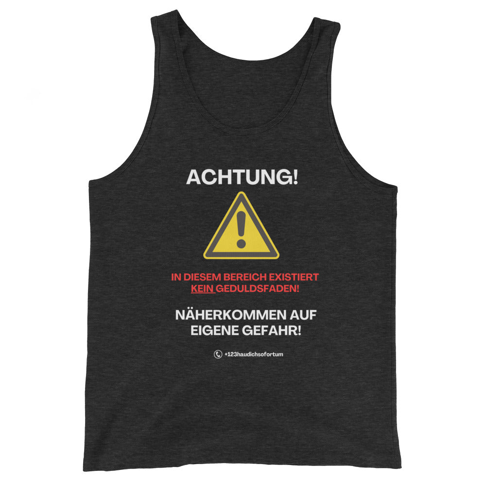 Achtung in diesem Bereich existiert kein Geduldsfaden T-Shirt