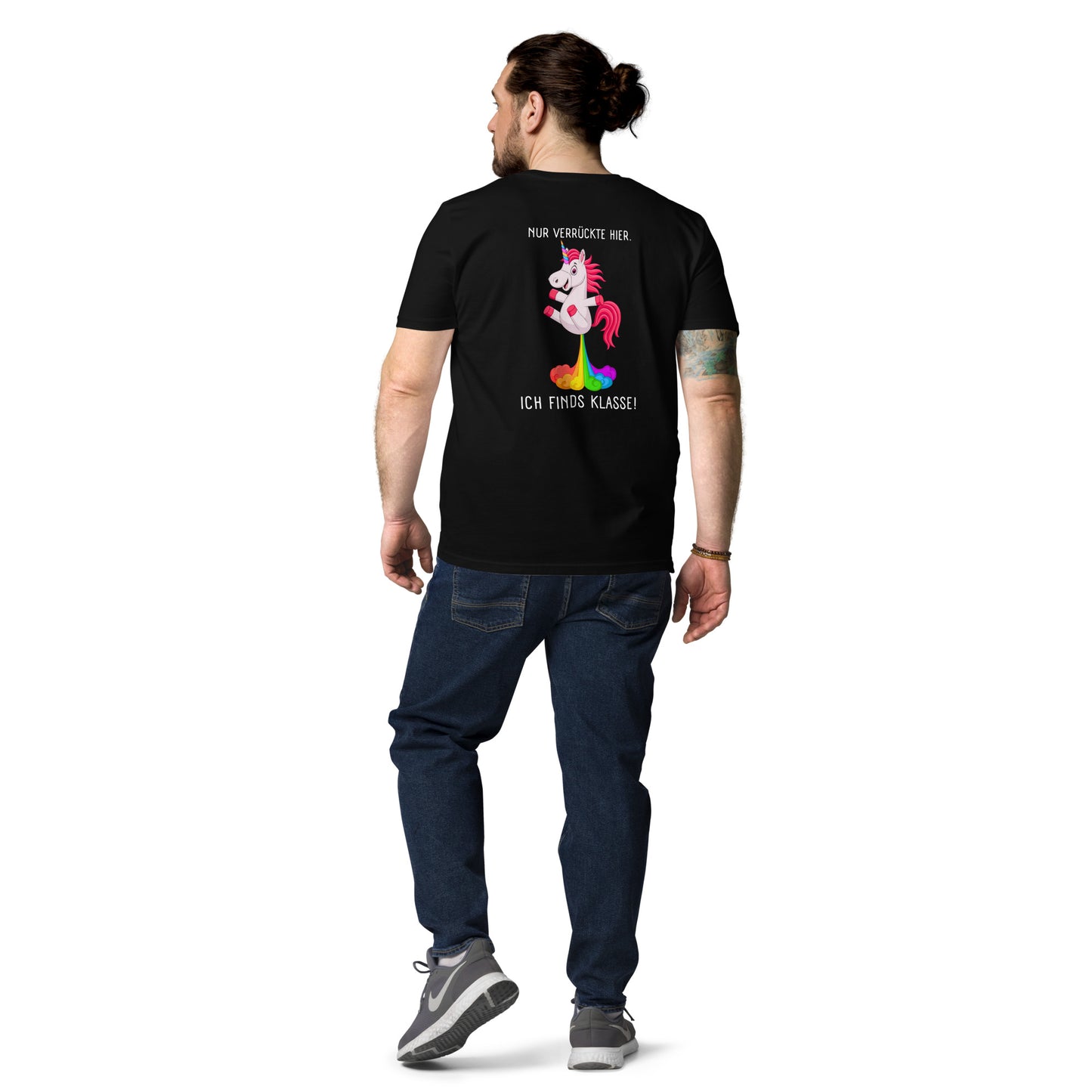Nur verrückte hier Einhorn T-Shirt