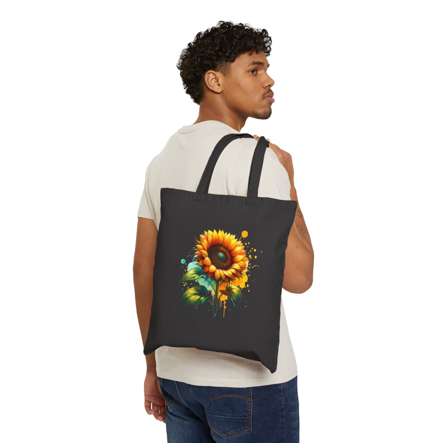 Sunflower - Canvas Tote Bag - Eco-Friendly