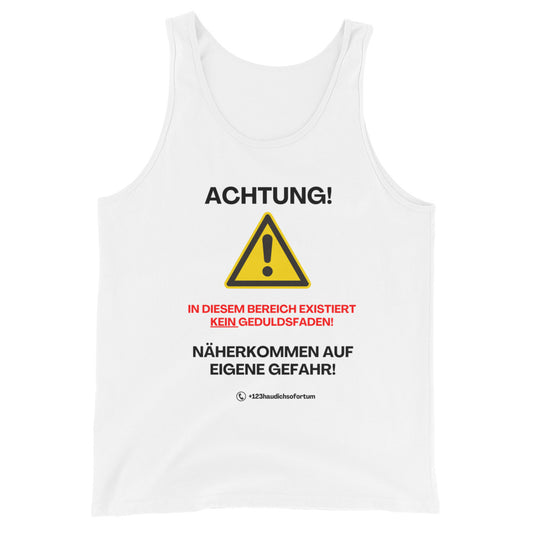 Achtung in diesem Bereich existiert kein Geduldsfaden T-Shirt