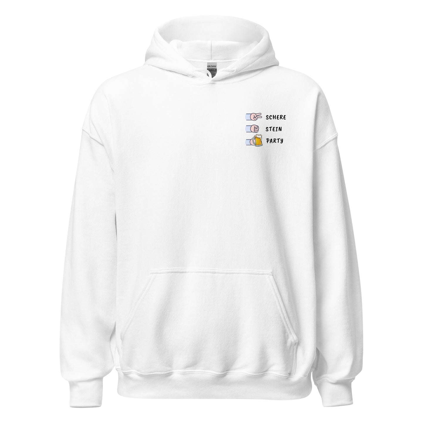 Schere Stein Party Hoodie