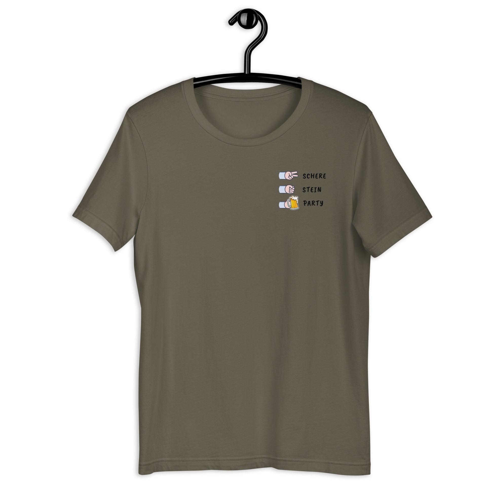 Schere Stein Party T-Shirt