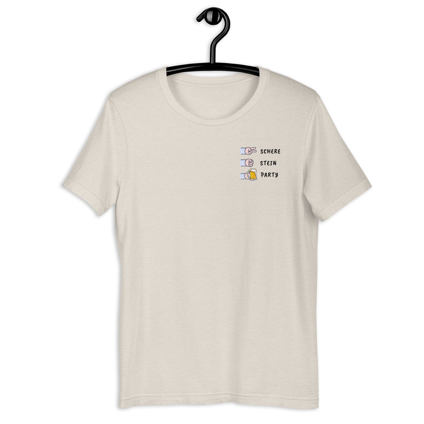 Schere Stein Party T-Shirt