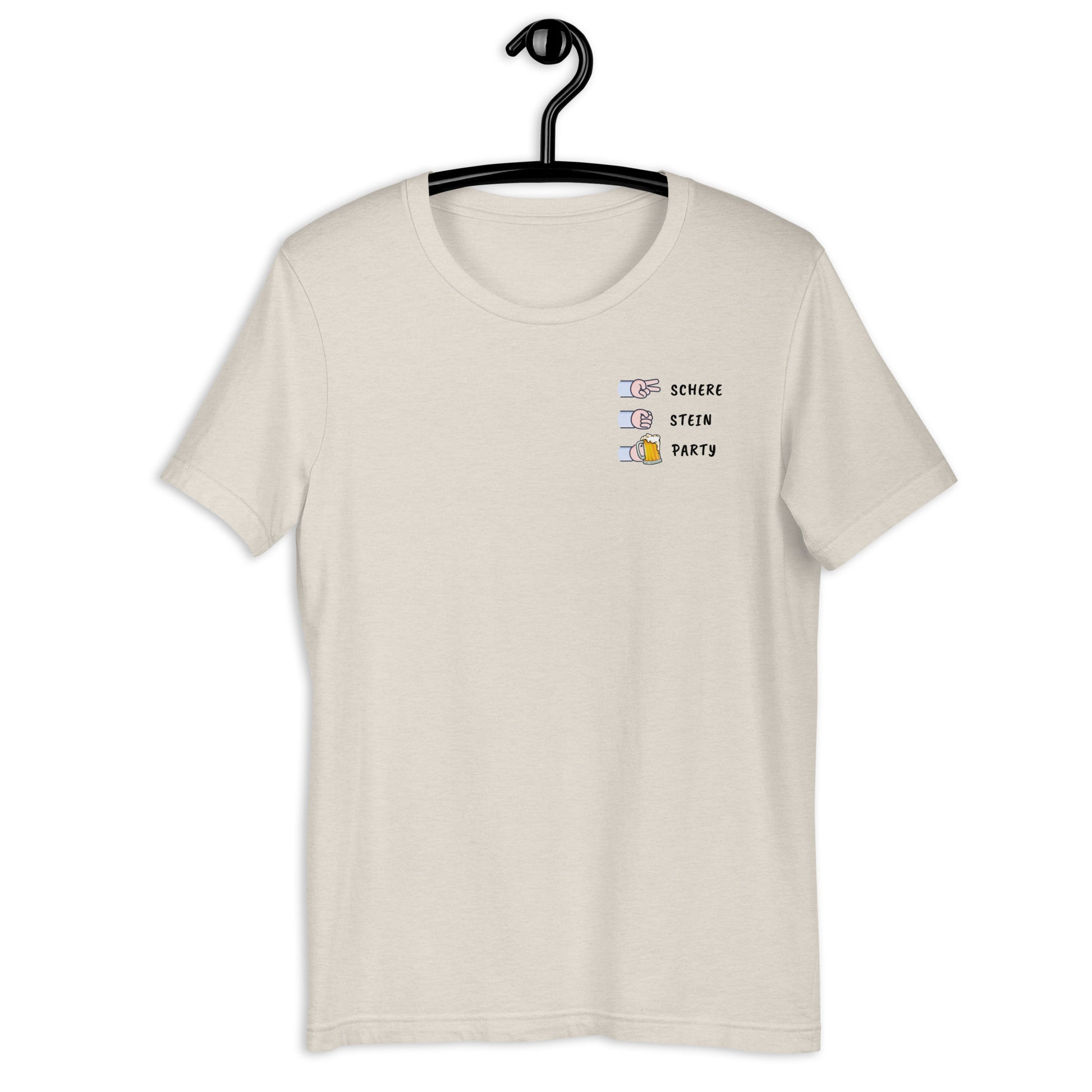 Schere Stein Party T-Shirt